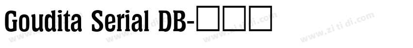 Goudita Serial DB字体转换